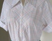 70s Western Camp Day Dress - M