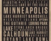 Minneapolis digital print // 16x20 texture // Locality