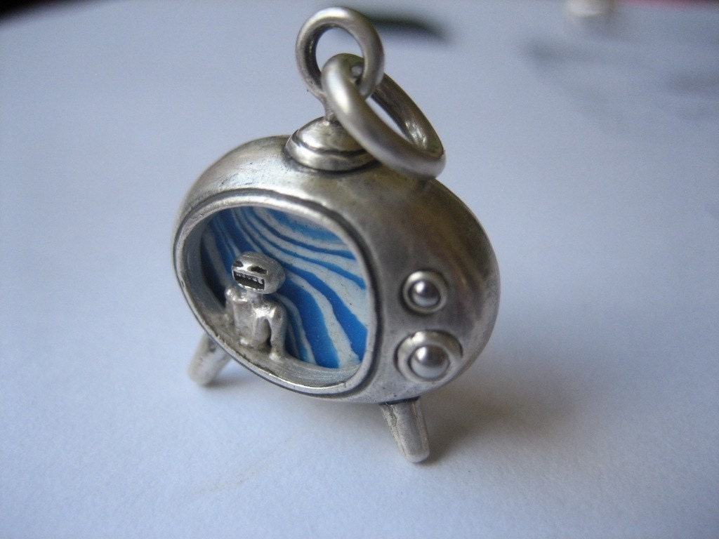 TV locket BUBBLEVISION LOCKET sterling silver