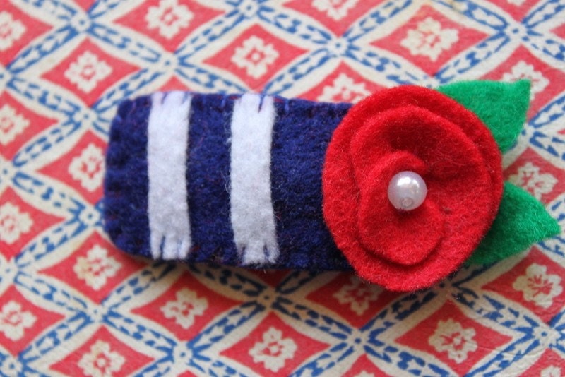 Felt Flower Hair Clip