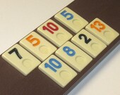 Vintage Rummy game tiles - jewelry pendant supplies destash