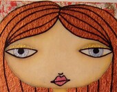 ACEO (Original) - Red and Gold 3/8
