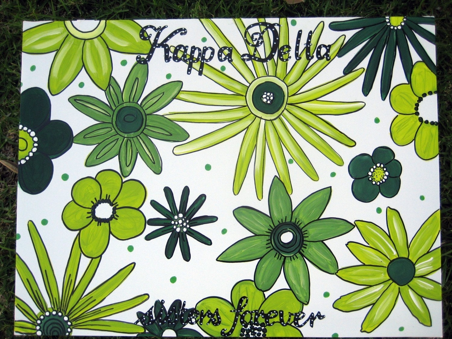 Floral Kappa Delta Bulletin Board