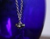 Blue Pearl Cluster Necklace
