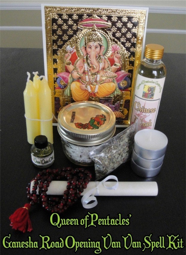 Van Van Road Opening with Ganesha Spell Kit - increase good luck and draw new opportunities