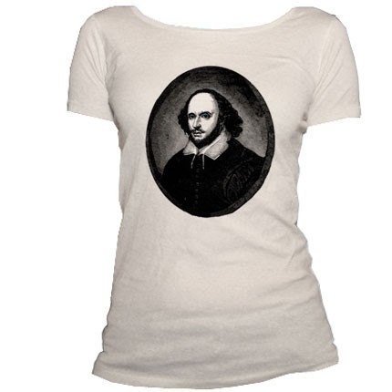 WILLIAM with Blue EYE SHADOW - Organic Cotton Scoop Neck Tshirt