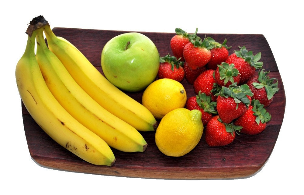 Fruit Plate - Medium Size - made from wine barrel