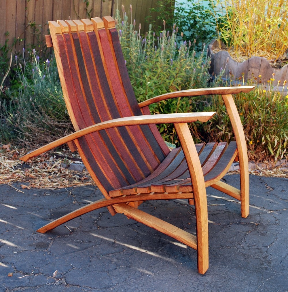 Lawn Chair - made from wine barrel