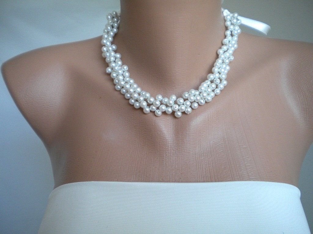 Handmade Weddings Pearl Necklace