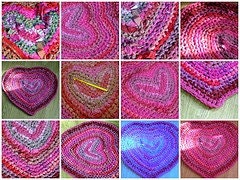Sweet Heart Rag Rug Crochet Pattern PDF Valentines