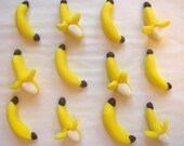 Fondant Cupcake Toppers - Bananas - 3D