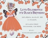 Invitation:  Fairy Princess Birthday Party - Personalized and Printable