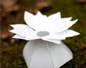 make your own POINSETTIA paper flower wedding favor box - COMPLETE kit for 10-count DIY boxes