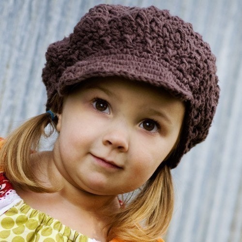 2 to 4T Newsgirl Beanie - chocolate