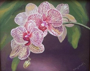 A Linear Orchid Fine Art Note Card