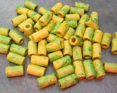 MAIZE Mykonos Greek Ceramic Beads SMALL TUBE 6x10mm (10)