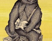 BLUES BEAR 11x16 print signed and numbered