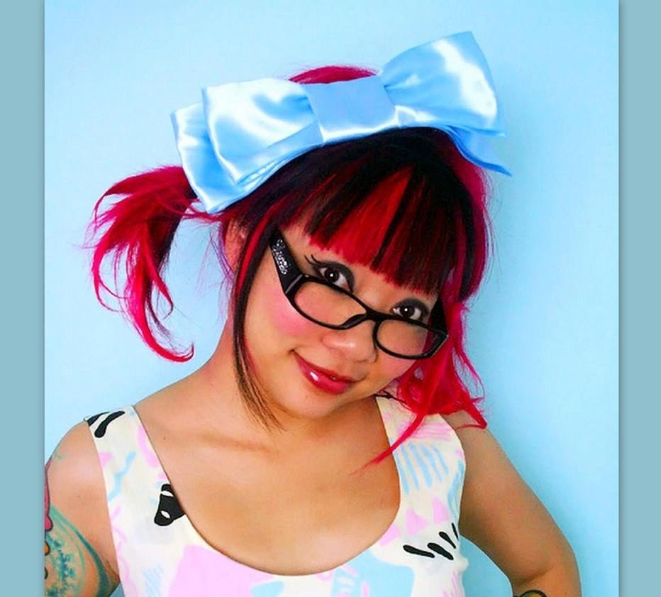 bow hair accessory Hair Bow Barrette Mega Huge Cute Kawaii Giant Light Baby Blue extra large