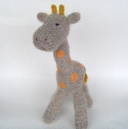 PATTERN PDF Crocheted and Felted Baby Giraffe Amigurumi Pattern