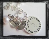 Three Disc.....Freshwater Pearl Necklace...To The Moon and Back