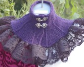 Seraphina Neck Corset   KNITTING PATTERN  featuring the easiest lace you'll ever add to a knitted garment