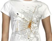 Map Tshirt Vintage Manitoba Tee WOMENS shirt