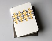 Pegs, Yellow and Gray - Folded notes - Set of 5