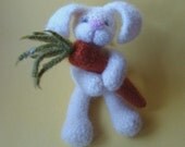 PATTERN PDF -To Felt Or Not To Felt Crocheted White Rabbit and Carrot Amigurumi Pattern