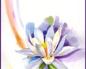 Watercolor of a Lily