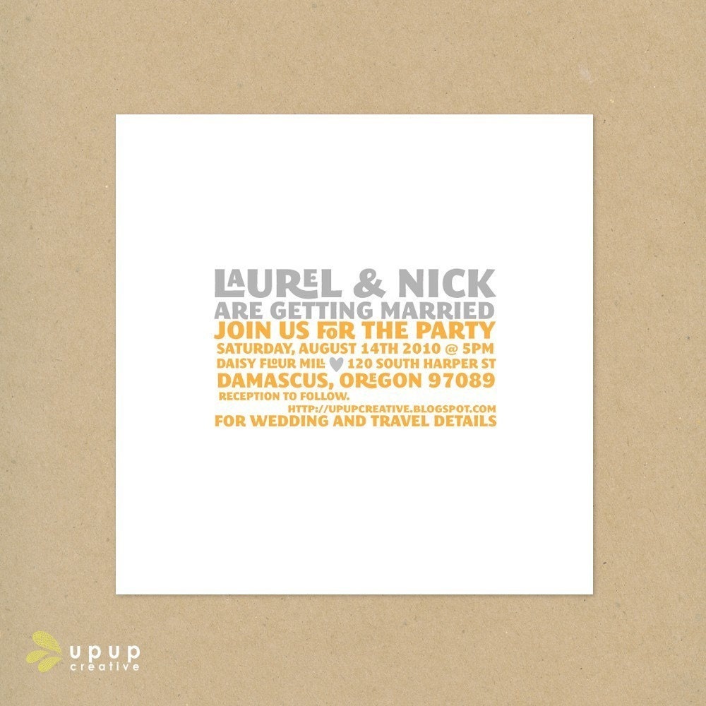 Eco-Friendly Wedding Invitation - Sample Kit - Type III