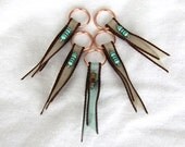 Ribbon and Resistor stitch markers, brown set.