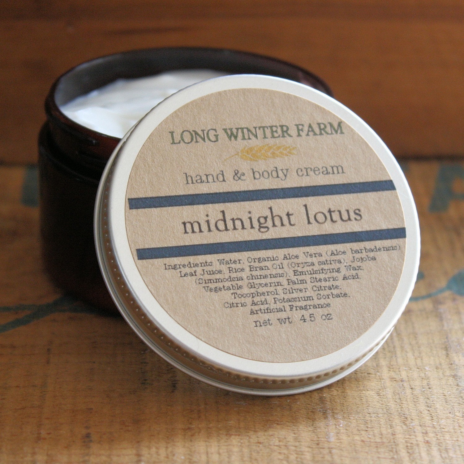 Midnight Lotus Skin Cream - LongWinterSoapCo