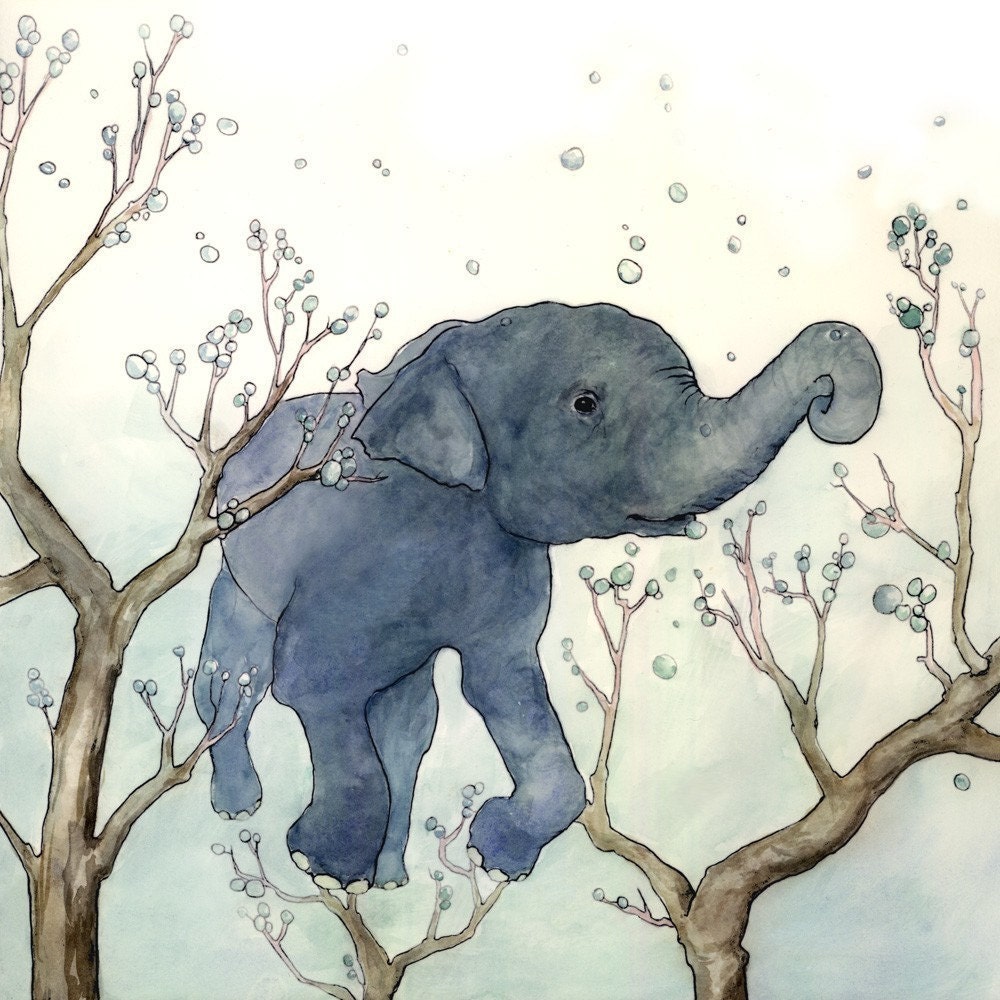 Bubble Trees - 8x8 Archival Print