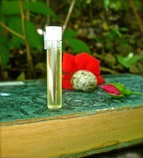 Perfume Oil Sample: SCORNED tm (black tea, red apple, leather, and aged paper) by Poison Apple Apothecary