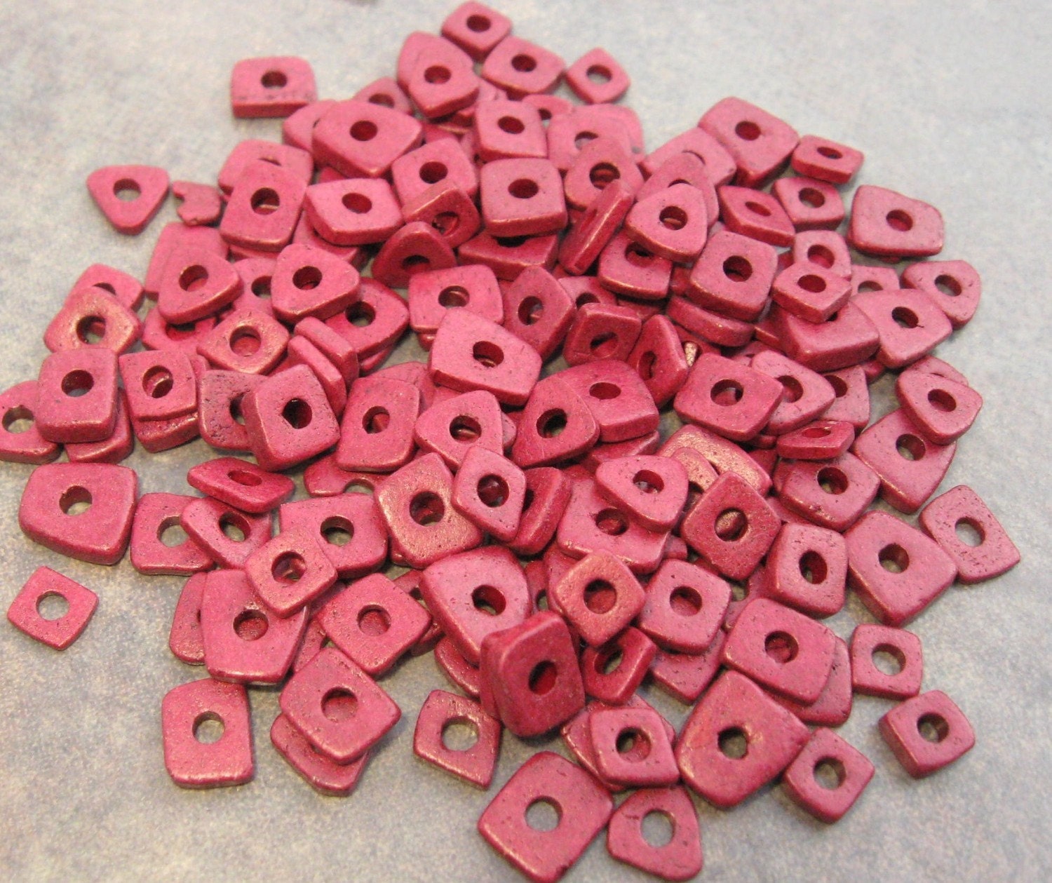GRENADINE Mykonos Greek Ceramic Beads LITTLE CHIP - 60 Plus Beads