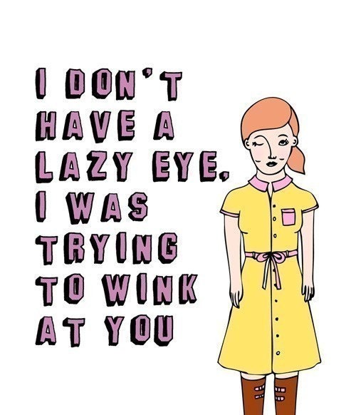 Romantic Card - I don't have a lazy eye GIRL VERSION