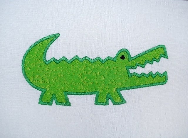 Embroidery Design for Machine embroidery - Gator-Alligator Applique 4x4 and 5x7