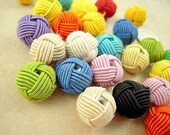 Macrame India Beads, Orange, Blue, Yellow, Green Pink, Purple Mix