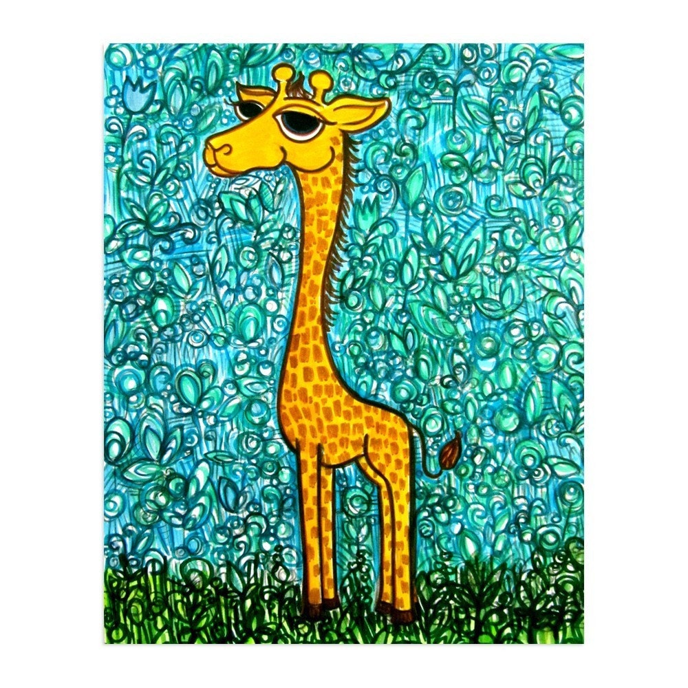 Giraffe - 8x10 Print