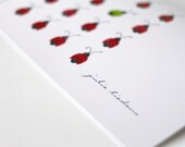 Ladybug Personalized Notecard Set