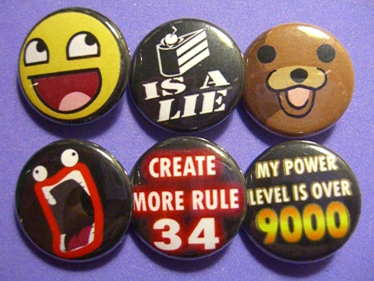 Internet MEME Button Set