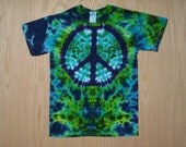 Youth XL Peace Sign Tie Dye