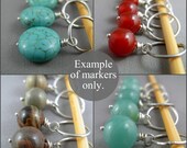 Stitch markers grab bag in gemstones