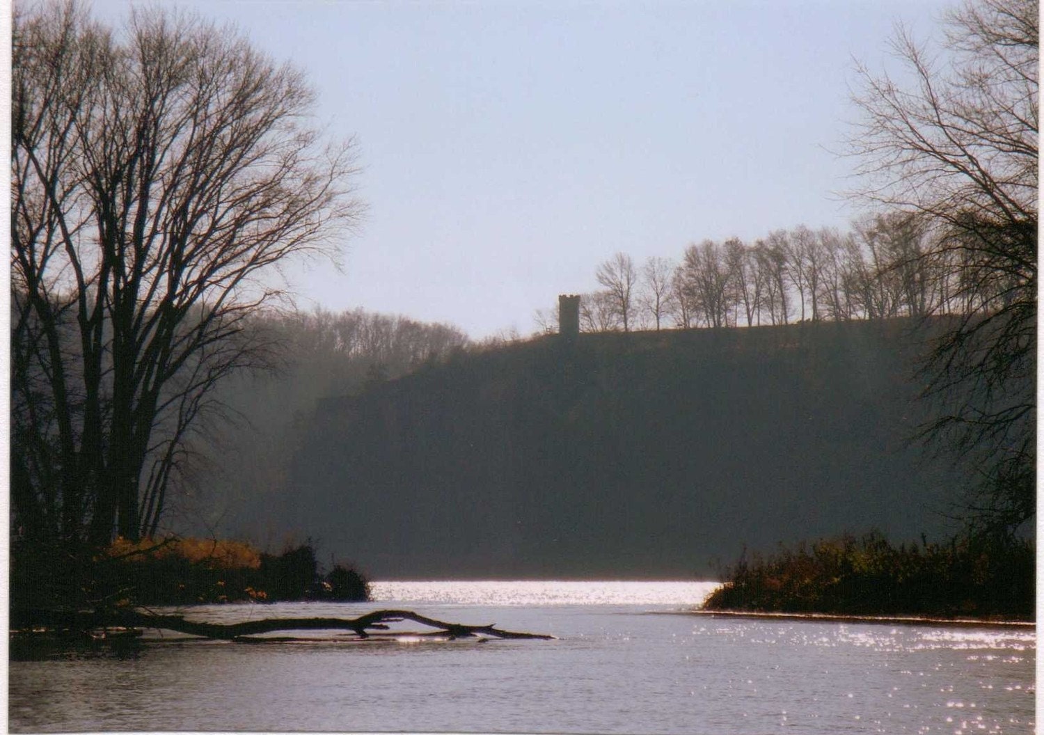Dubuque Iowa Julien's Grave Outdoor Water Scene Handmade Greeting Card