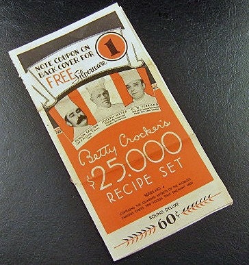 Vintage BETTY CROCKER Cookbook Recipe Booklet Advertising Ephemera