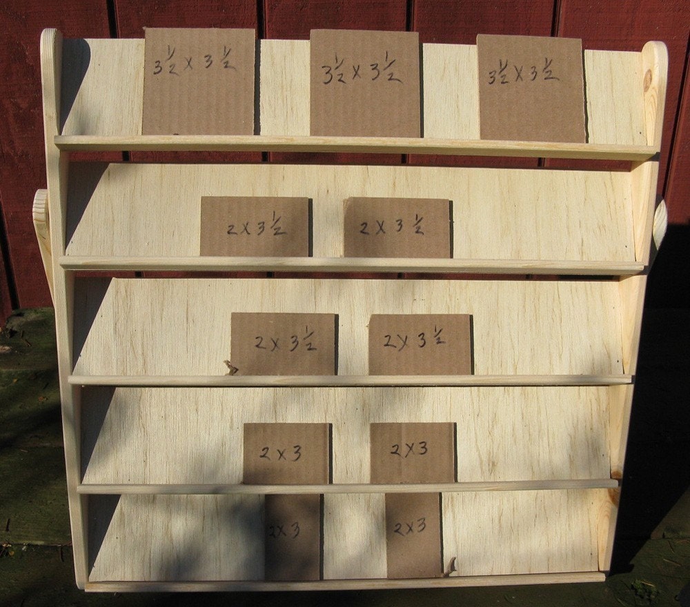 Craft show display earring card shelf