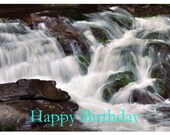 Water Falls Photo Birthday Card
