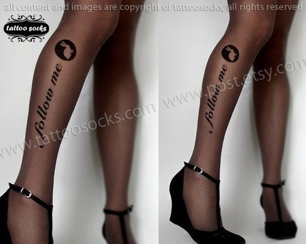 GREY sexy follow me WHITE RABBIT version Thigh High socks
