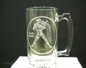 Aquarius beer mug