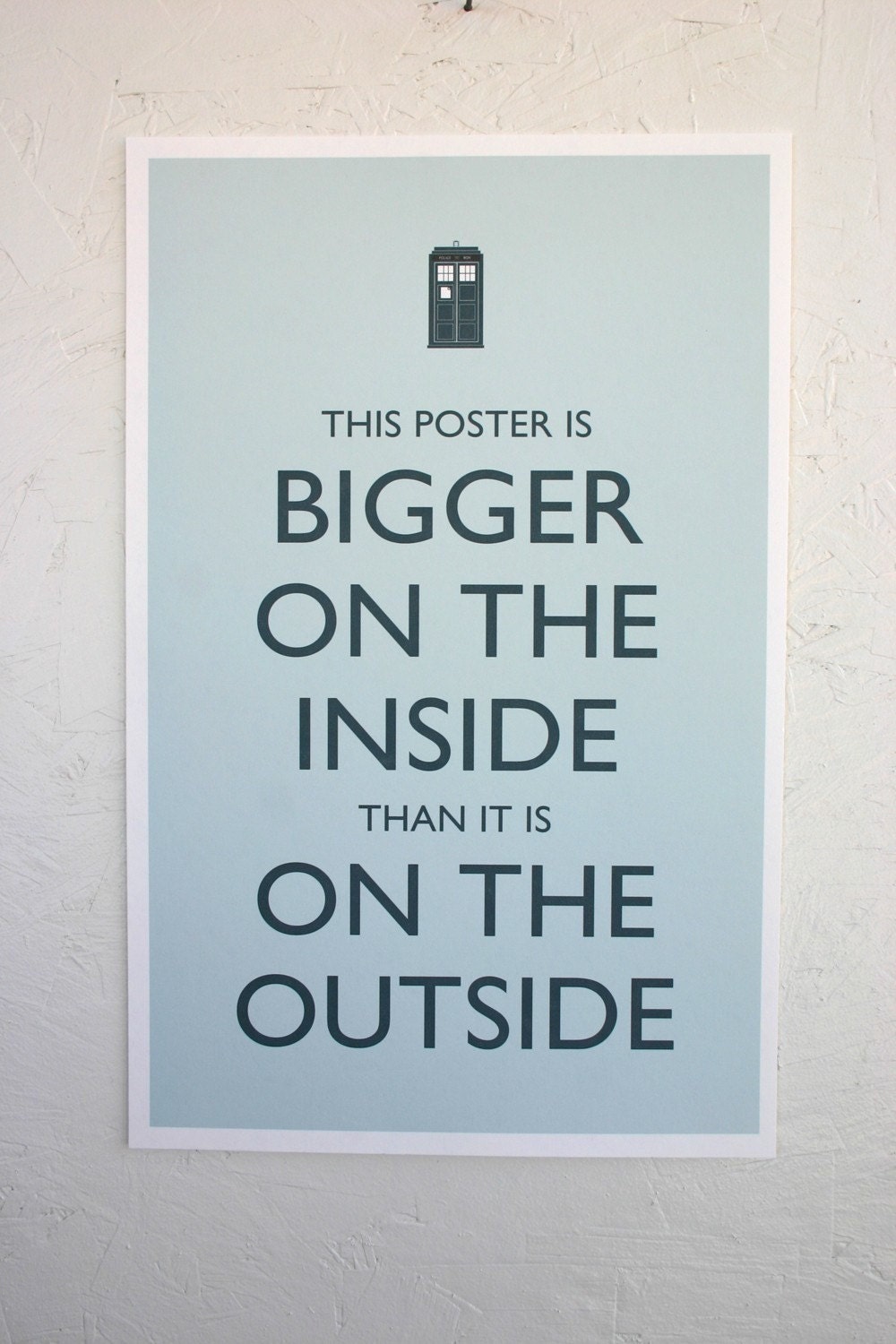 Step Into My TARDIS Baby Doctor Who Poster